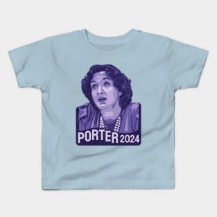 Katie Porter Portrait and Quote Kids T-Shirt